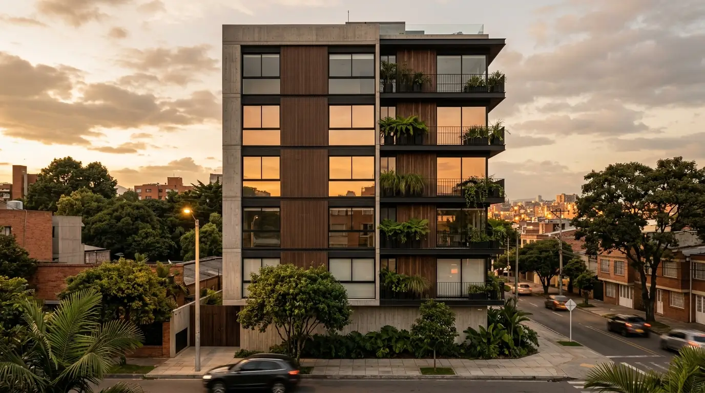 Fachada apartamento Bogotá
